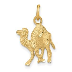 14k Yellow Gold Arabian Camel Charm or Pendant